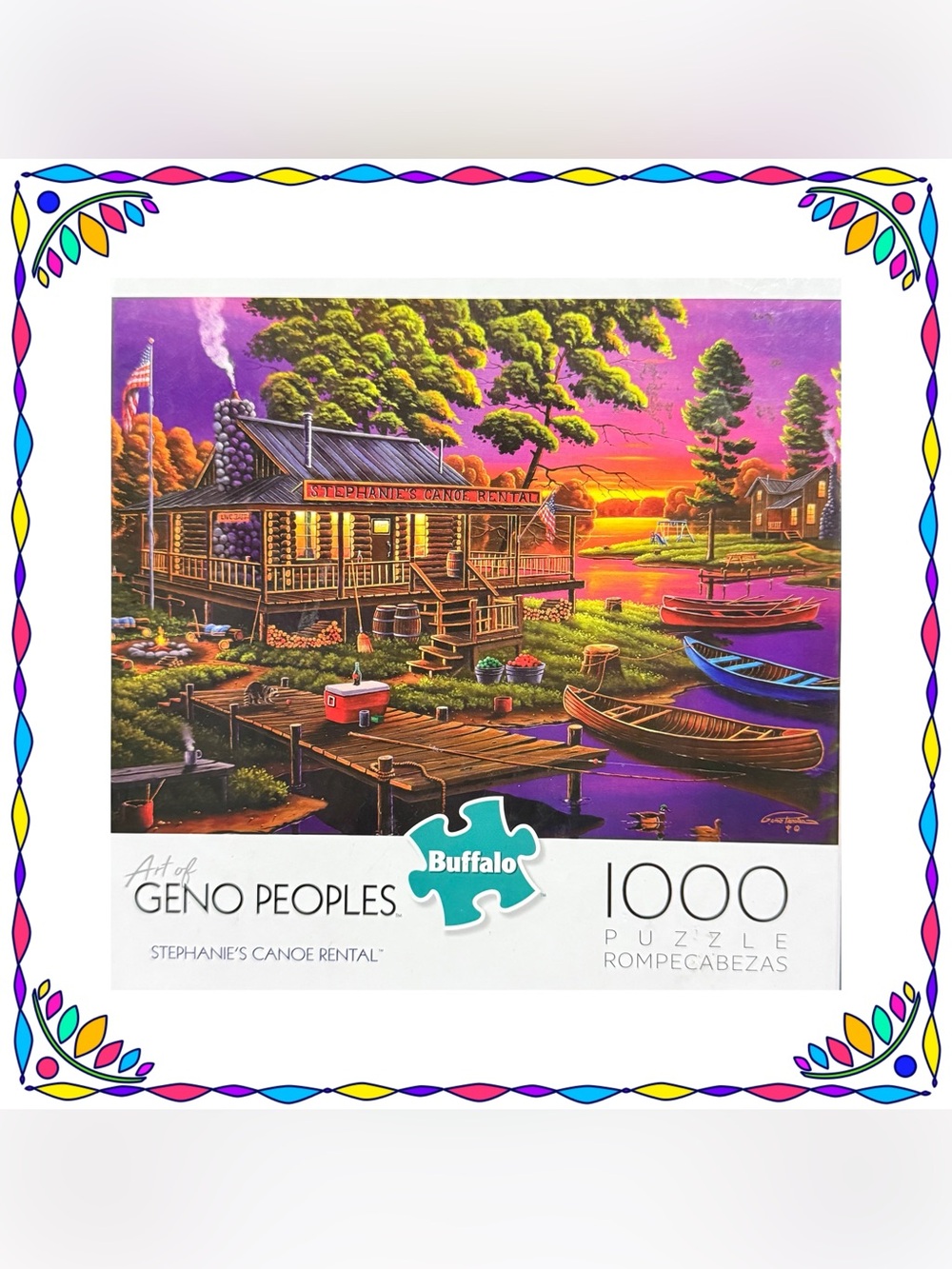 Jigsaw Puzzle - 1000 pieces - gently used - - Buffalo - Stephanie’s Canoe Rental